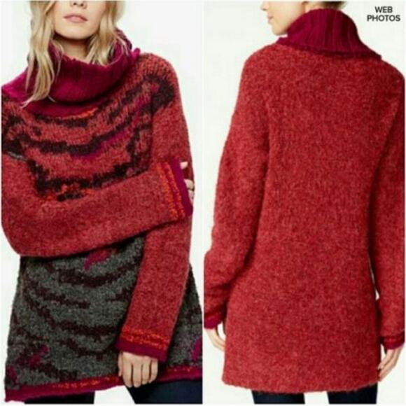 Free People Alpaca Tiger Eye Small Sweater - Picture 9 of 9